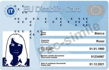 Carta europea della disabilità- Disability Card: semplificato e potenziato il servizio INPS
