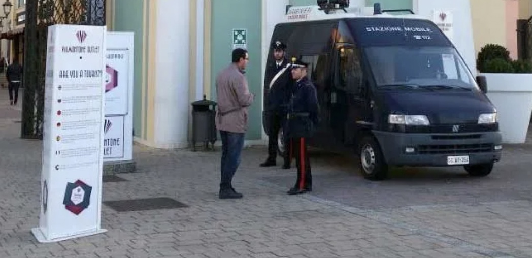 Arresto dei Carabinieri al Valmontone Outlet Village