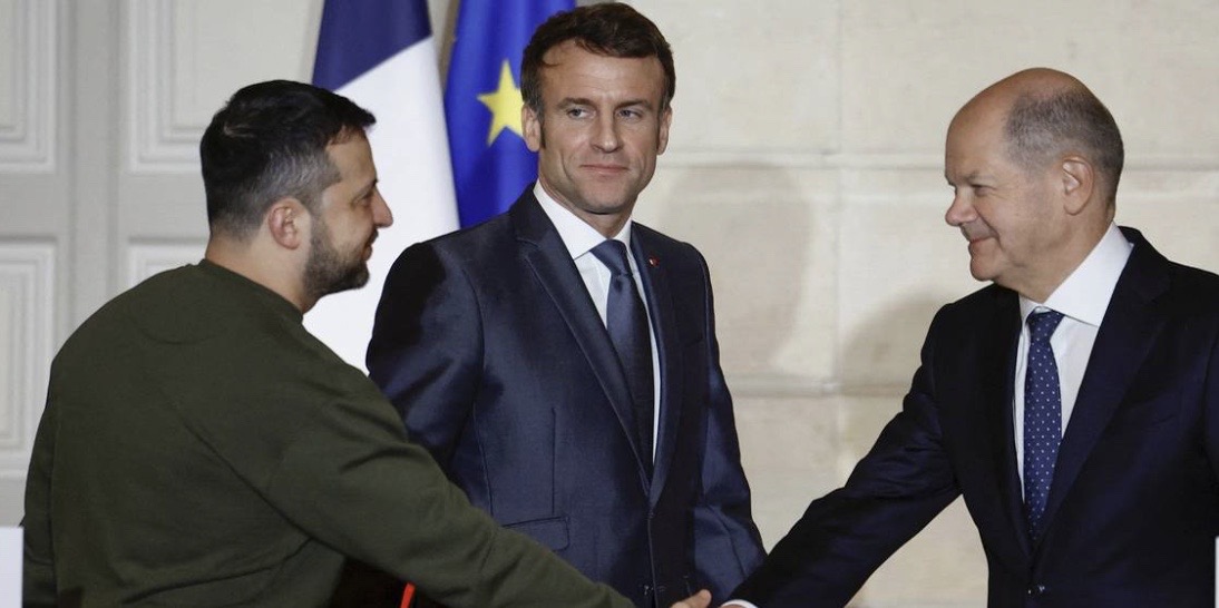 A Parigi trilaterale Francia-Germania-Ucraina. Manca l’Italia. Altro sgarbo di Macron a Meloni