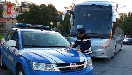 Operación Roadpol para controles de vehículos pesados ​​y autobuses en las carreteras europeas