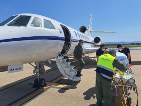 Aeronautica Militare: trasporto sanitario urgente da Alghero a Genova