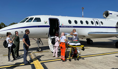Aeronautica Militare: trasporto sanitario urgente da Cagliari a Ciampino con velivolo F50