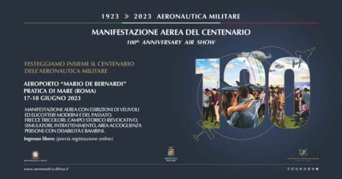 Centenario Aeronautica Militare: al via il conto alla rovescia per la Manifestazione aerea di Pratica di Mare