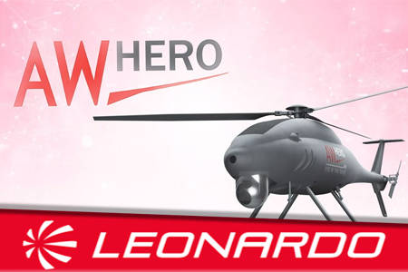 Leonardo presenta i nuovi sviluppi dell’elicottero a pilotaggio remoto AWHero