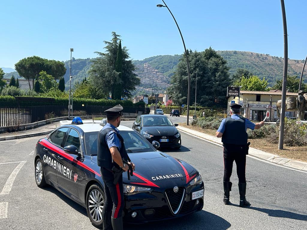 Carabinieri-Colleferro: laaja hallinta alueella elokuun päivinä