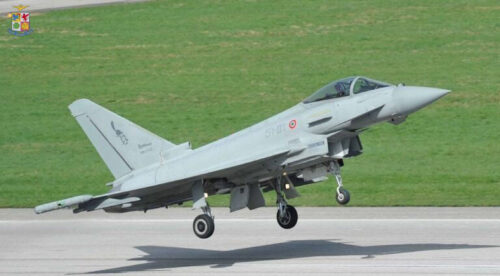 Spazio aereo: “scramble” di due Eurofighter in servizio di allarme