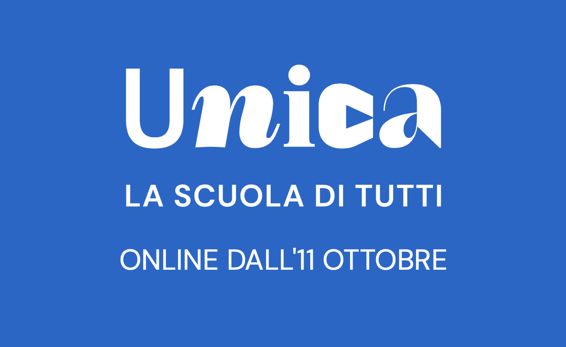 “Unica”, the new digital platform for families, students and students will be online from 11 October